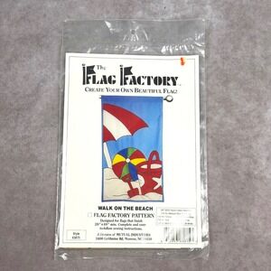 Vintage The Flag Factory Walk on the Beach Sewing Pattern Decorative Flag Craft